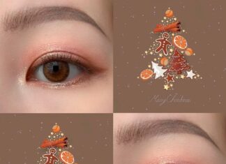 Hướng dẫn makeup mắt dự tiệc giáng sinh