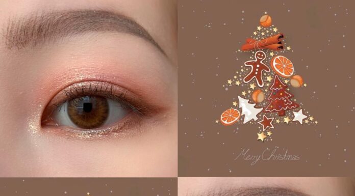 Hướng dẫn makeup mắt dự tiệc giáng sinh