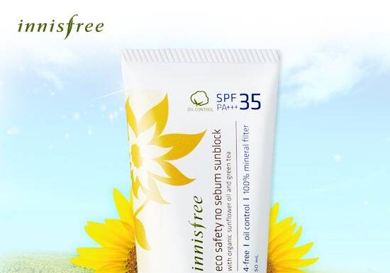 Innisfree Eco Safety No Sebum Sunblock SPF35 – Kem chống nắng kiềm dầu đỉnh kout! Innisfree Eco Safety No Sebum Sunblock SPF35