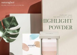 Review khả năng bắt sáng của phấn hữu cơ Highlight Naturaglace Phấn highlight naturaglace