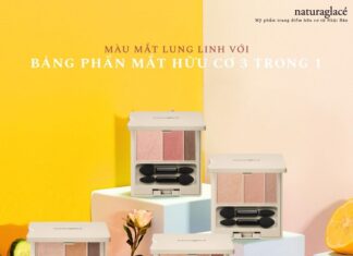 Review phấn mắt hữu cơ dưỡng ẩm Naturaglace Eye Color Palette phấn mắt Naturaglace