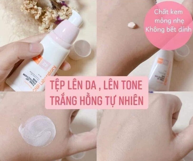Texture kem chống nắng CNP Laboratory Tone-Up Protection Sun