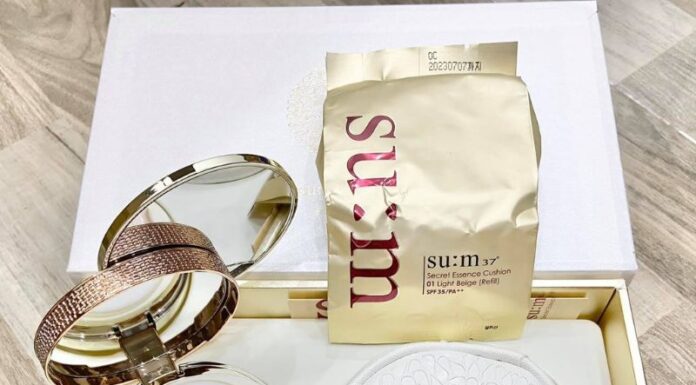 Review Sum37 Secret Essence Cushion – phấn nước lý tưởng trong thời đại khẩu trang sum37 secret essence cushion review