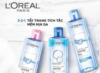 Review nước tẩy trang L’Oreal – Sản phẩm quốc dân dành cho chị em Nước tẩy trang L’Oreal 3in1