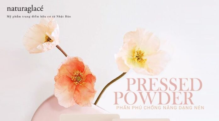 Chào hè cùng phấn phủ dạng nén của Nhật Naturaglace SPF30 PA+++ Phấn phủ dạng nén của nhật