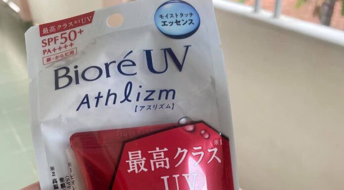Review kem chống nắng Biore UV Athlizm Skin Protect Essence SPF 50 cho hoạt động ngoài trời review kem chống nắng biore uv athlizm