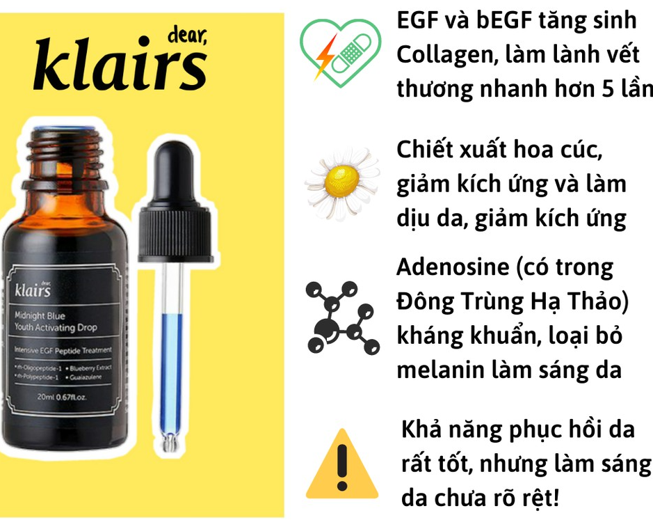 DEAR KLAIRS MIDNIGHT BLUE YOUTH ACTIVATING DROP SERUM