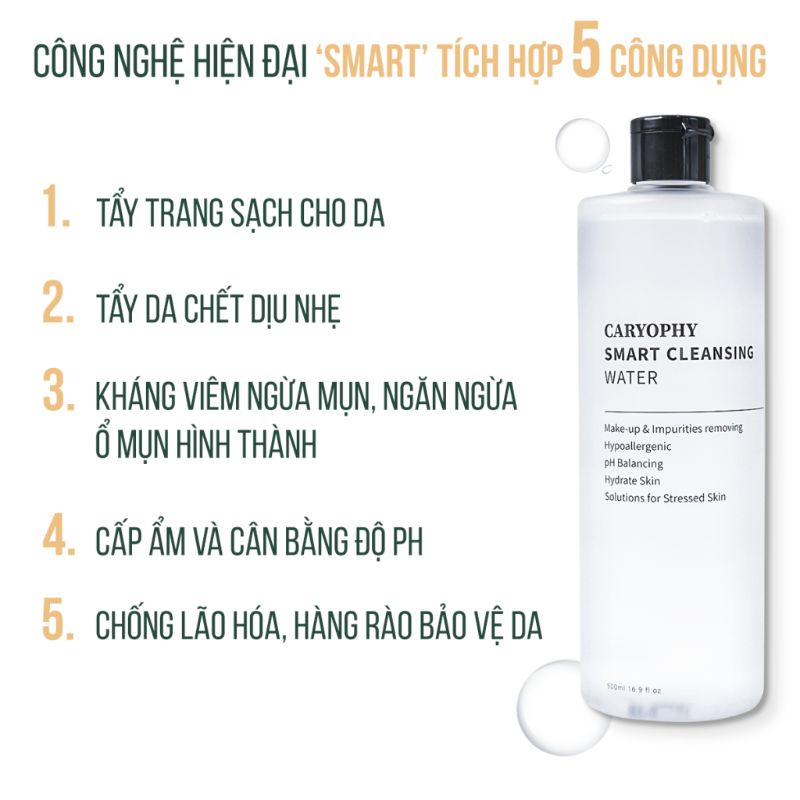 review caryophy smart cleansing water