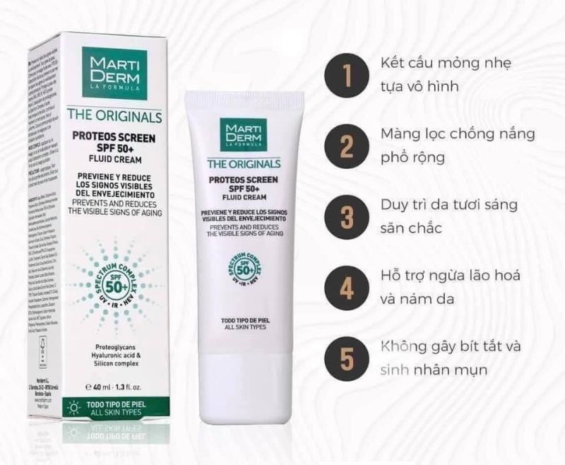 review kem chống nắng martiderm
