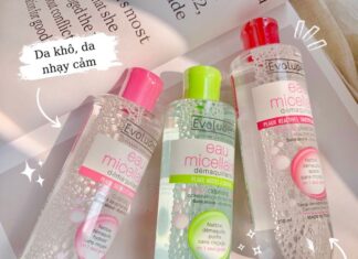Review khả năng làm sạch của nước tẩy trang Evoluderm nước tẩy trang evoluderm