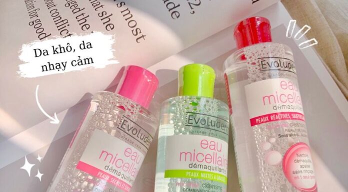 Review khả năng làm sạch của nước tẩy trang Evoluderm nước tẩy trang evoluderm