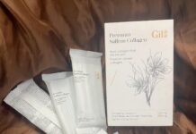 Review bột collagen Gilaa Premium Saffron Collagen Bột collagen Gilaa Premium Saffron Collagen