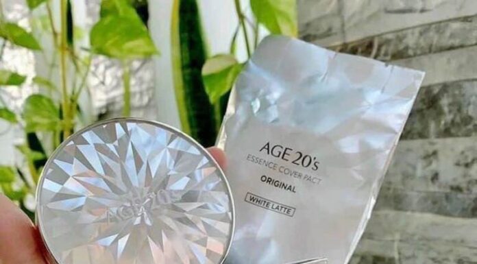 Review phấn nền lạnh Age 20’s Essence Cover Pact Diamond cho lớp nền siêu ưng ý mùa hè