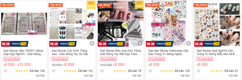 Phụ Kiện Nail Mi Nhật Hạ - Shop bán sticker dán nail trên Shopee
