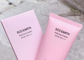 Review kem chống nắng The Saem Eco Earth Pink Sun Cream SPF 50 lên tone đẹp tự nhiên