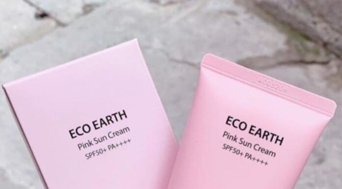 Review kem chống nắng The Saem Eco Earth Pink Sun Cream SPF 50 lên tone đẹp tự nhiên