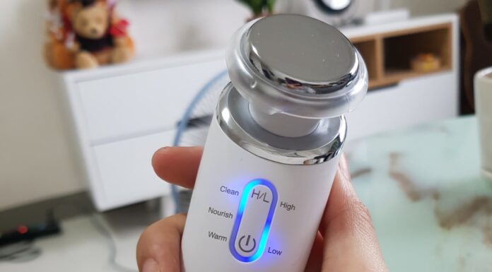 Review máy đẩy tinh chất dưỡng trắng Halio Ion Cleansing & Moisturizing Beauty Device Halio Ion Cleansing Moisturizing