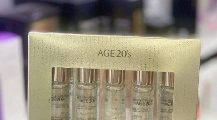 Review tinh chất dưỡng da Age20’s Gold Cica Ampoule hỗ trợ giảm mụn, cho làn da căng bóng