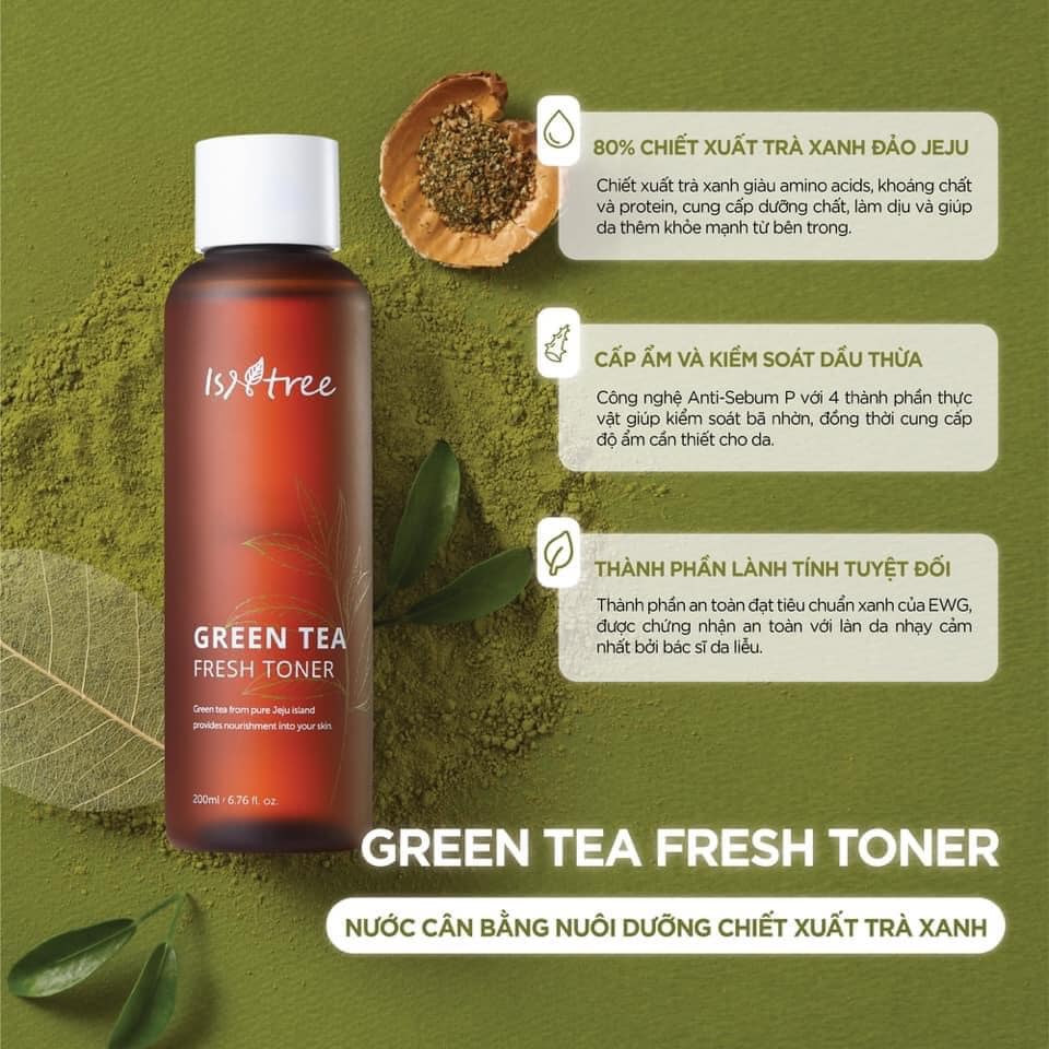 Thành phần Isntree Green Tea Fresh Toner 
