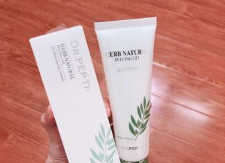 Review tẩy da chết Dr Pepti Herb Natural Peeling Gel cho những làn da mong manh dễ vỡ