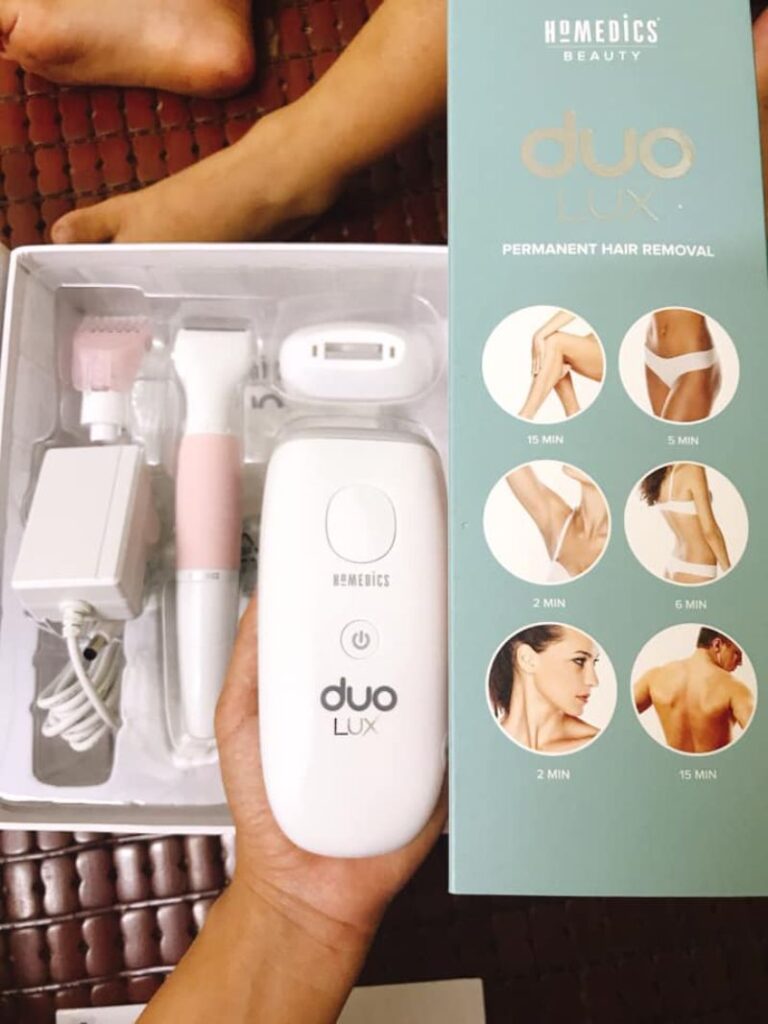 Review máy triệt lông cá nhân Homedics Duo Lux IPLHH390