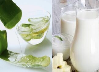 Hướng dẫn làm mặt nạ nha đam sữa tươi