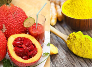 Hướng dẫn làm mặt nạ nghệ dầu gấc