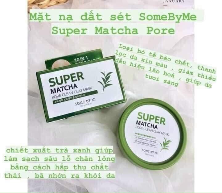 Công dụng mặt nạ đất sét trà xanh Some By Mi Super Matcha 