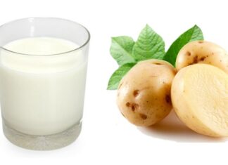 Hướng dẫn làm mặt nạ khoai tây sữa tươi nghệ