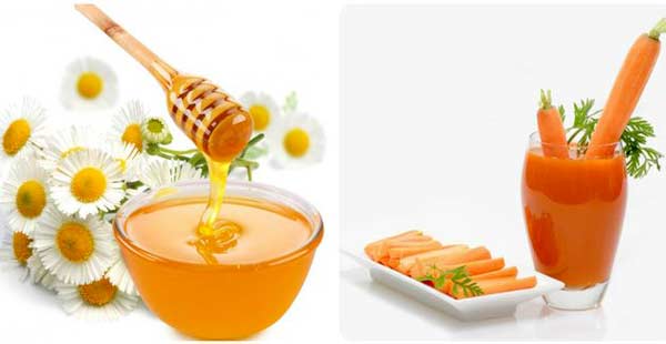 Mặt nạ mật ong và cà rốt