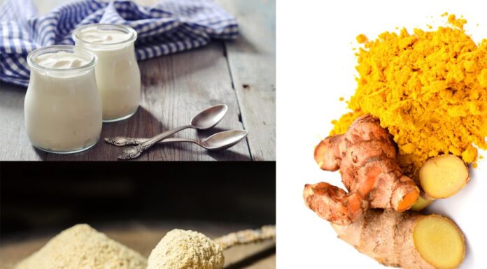 Hướng dẫn làm mặt nạ nghệ sữa chua cám gạo