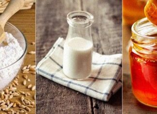Hướng dẫn làm mặt nạ bột mì mật ong sữa tươi