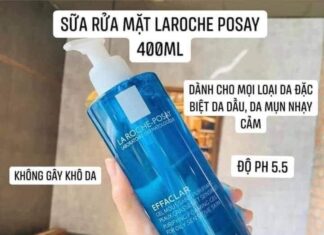 Review top 5 sữa rửa mặt lành tính cho da mụn mà bạn nhất định phải thử Laroche Posay Effaclar Purifying Foaming Gel