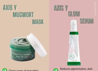 Review Mugwort Pore Clarifying Wash Off Pack và Dark Spot Correcting Glow Serum