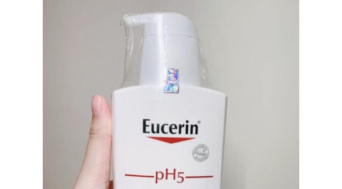 Review sữa rửa mặt huyền thoại siêu lành tính Eucerin PH5 Facial Cleanser cho da mụn và nhạy cảm