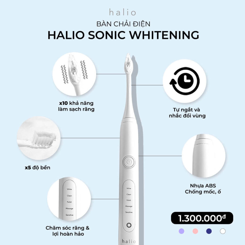 Halio Sonic Whitening - lựa chọn hoàn hảo cho nhu cầu chăm sóc răng trắng sáng và lợi khỏe mạnh
